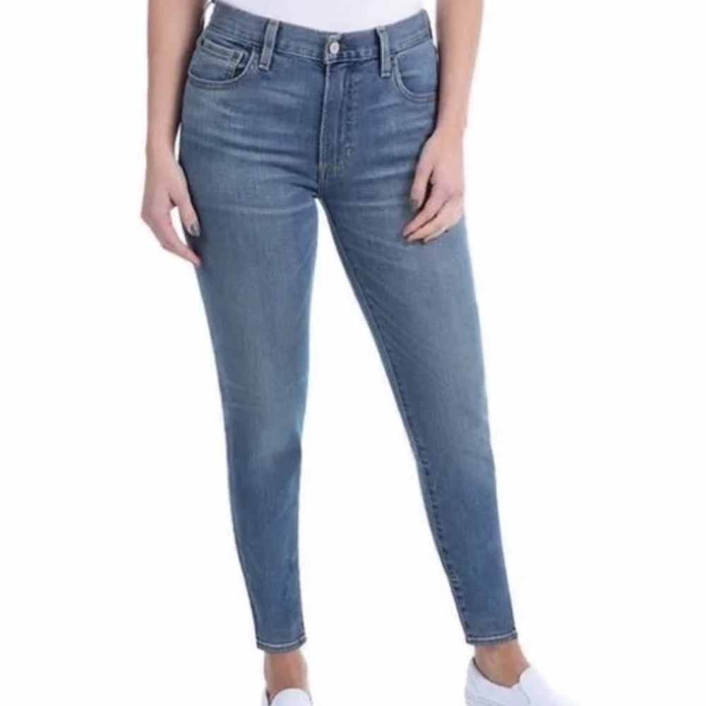 FRYE denim blue cotton Frye women’s Mid Rise‎ skinny fit, Size 32 Waist